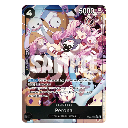 PERONA (OP06 093) SR ALT ART - WINGS OF THE CAPTAIN - INGLÉS - Fridam Store