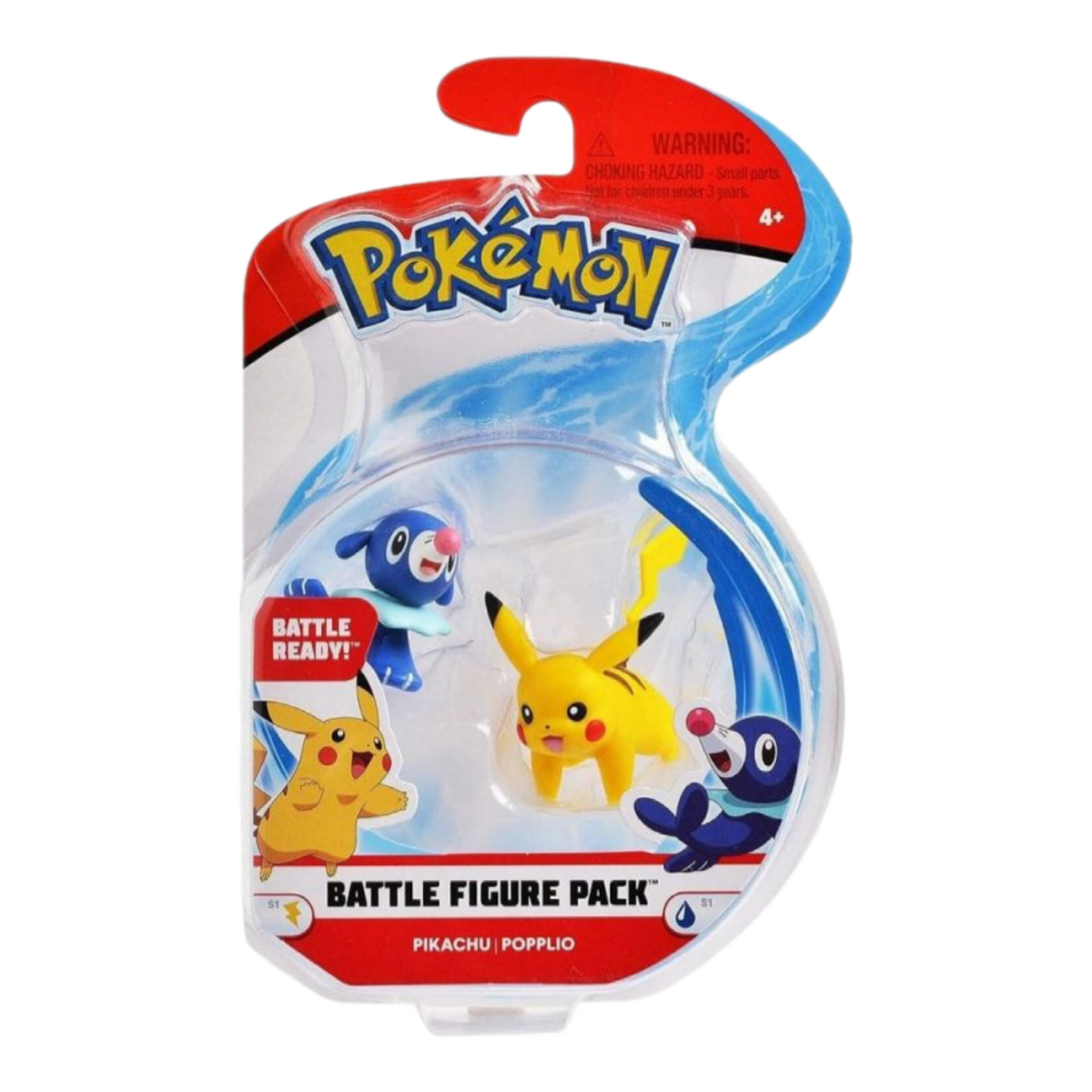 POKEMON BATTLE FIGURE PACK - PIKACHU & POPPLIO - Fridam Store
