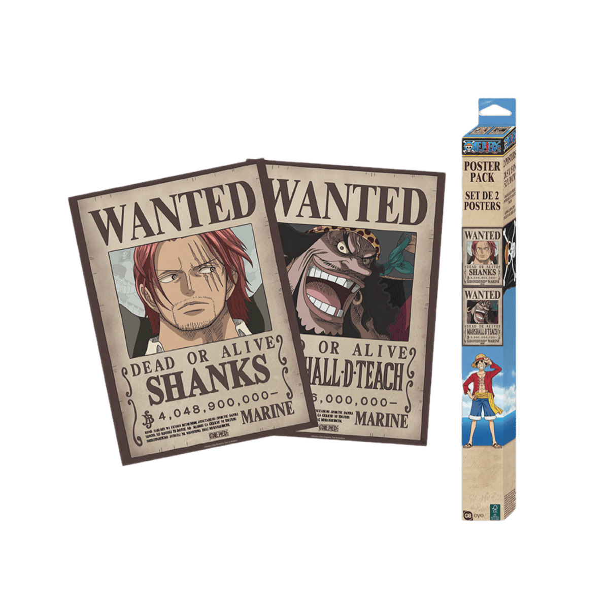 PÓSTER ONE PIECE - SHANKS & TEACH - ABYSTYLE - Fridam Store