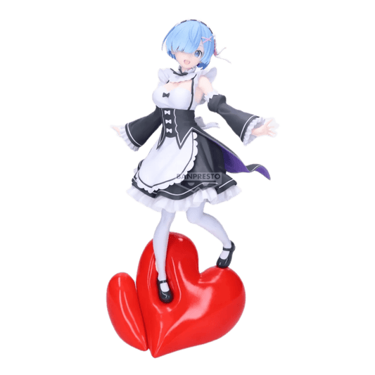 PREORDER - FIGURA RE:ZERO REM ESPRESTO POPPING HEART - BANPRESTO - Fridam Store