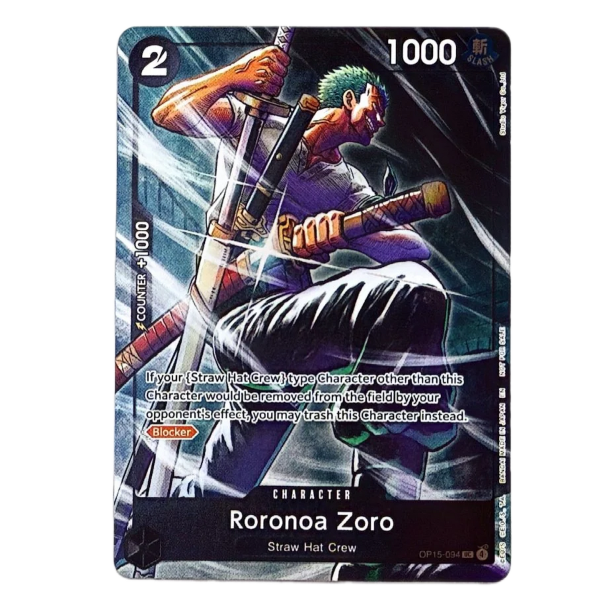 RORONOA ZORO (OP15 094) - OP15 DASH PACK - INGLÉS - Fridam Store