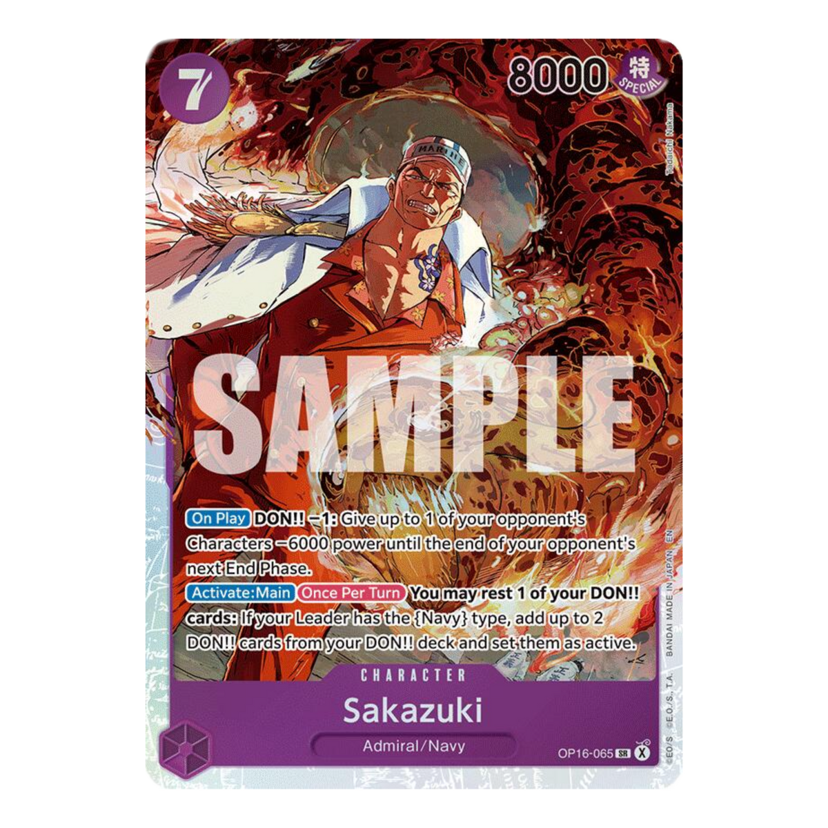 SAKAZUKI (OP16 065) SR - THE TIME OF BATTLE - INGLÉS - Fridam Store