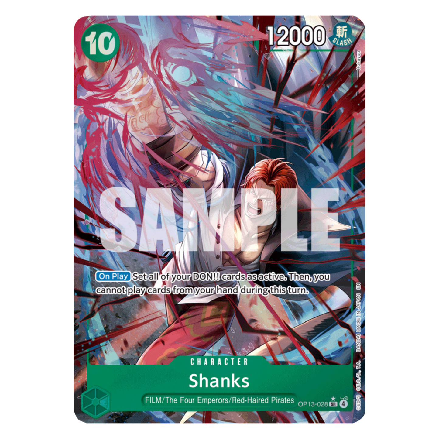 SHANKS (OP13 028) SR ALT ART - CARRYING ON HIS WILL - INGLÉS - Fridam Store