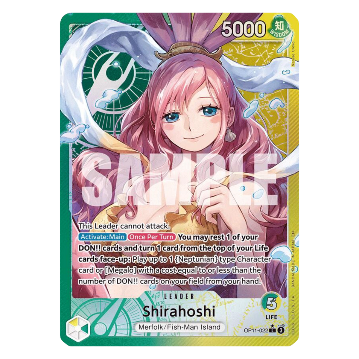 SHIRAHOSHI (OP11 022) ALT ART LEADER - A FIST OF DIVINE SPEED - INGLÉS - Fridam Store
