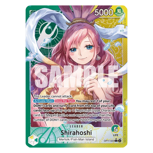 SHIRAHOSHI (OP11 022) ALT ART LEADER - A FIST OF DIVINE SPEED - INGLÉS - Fridam Store