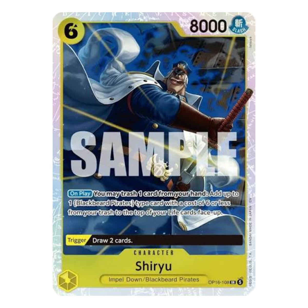 SHIRYU (OP16 108) SR - THE TIME OF BATTLE - INGLÉS - Fridam Store