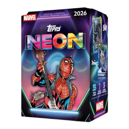 TOPPS MARVEL NEON 2026 VALUE BOX - INGLÉS (SELLADO) - Fridam Store