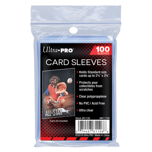 ULTRA PRO CARD SLEEVES - 100 SLEEVES - Fridam Store