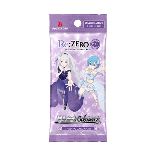 WEIß SCHWARZ RE:ZERO BOOSTER PACK VOL.3 - INGLÉS - Fridam Store