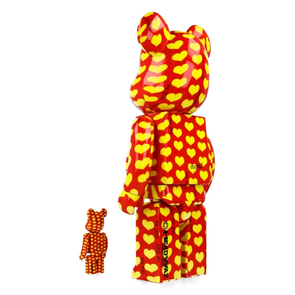 YELLOW HEART REVERSE BE@RBRICK (400% + 100%) - Fridam Store