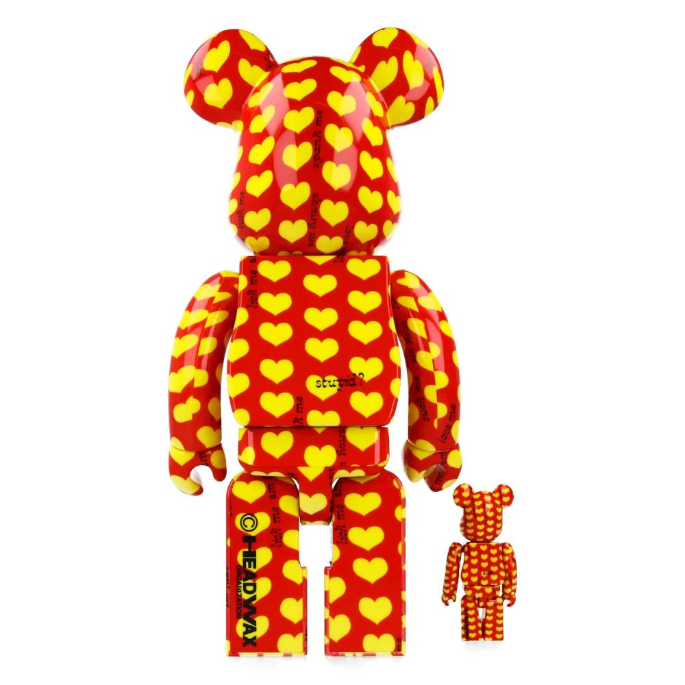 YELLOW HEART REVERSE BE@RBRICK (400% + 100%) - Fridam Store