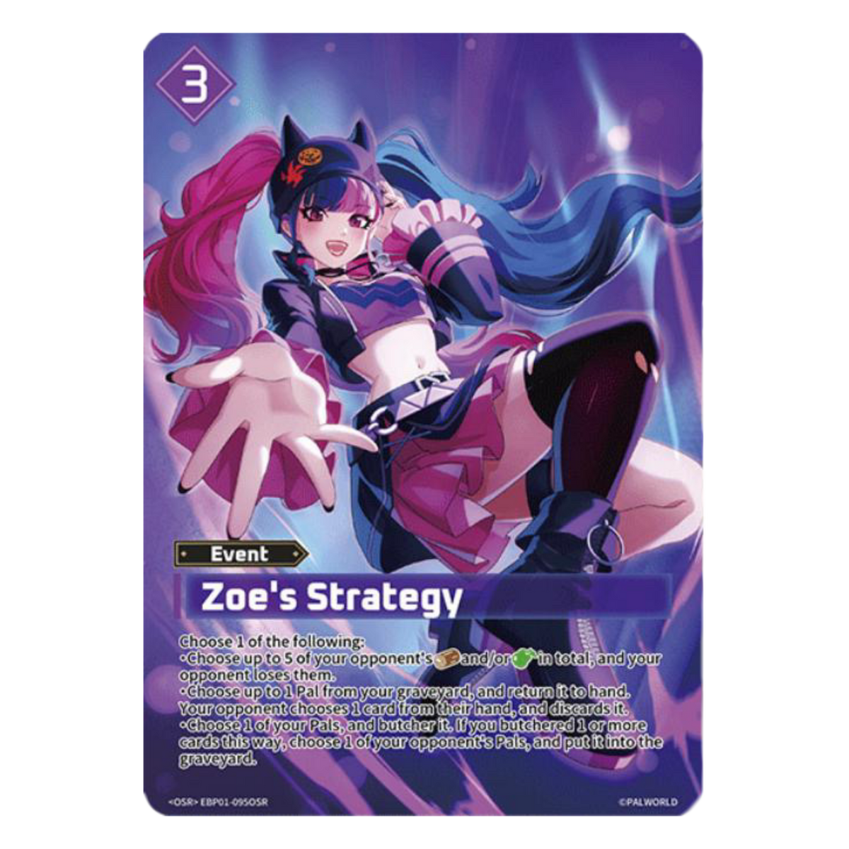 ZOE'S STRATEGY (EBP01-0950) OSR - PALWORLD 1ST EDITION - INGLÉS - Fridam Store