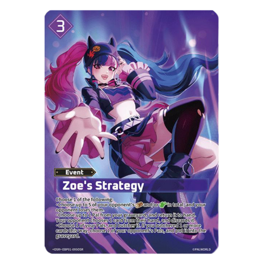 ZOE'S STRATEGY (EBP01-0950) OSR - PALWORLD 1ST EDITION - INGLÉS - Fridam Store